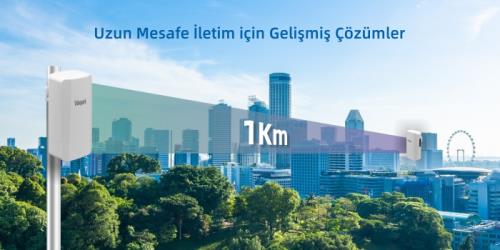 VİDEOPARK 2.4G/300MBPS (DIŞ ORTAM ACCESS POİNT 1KM) HAZIR KURULUMA GEREK YOK aktarıcı 2 Lİ SET VP-2300CPE